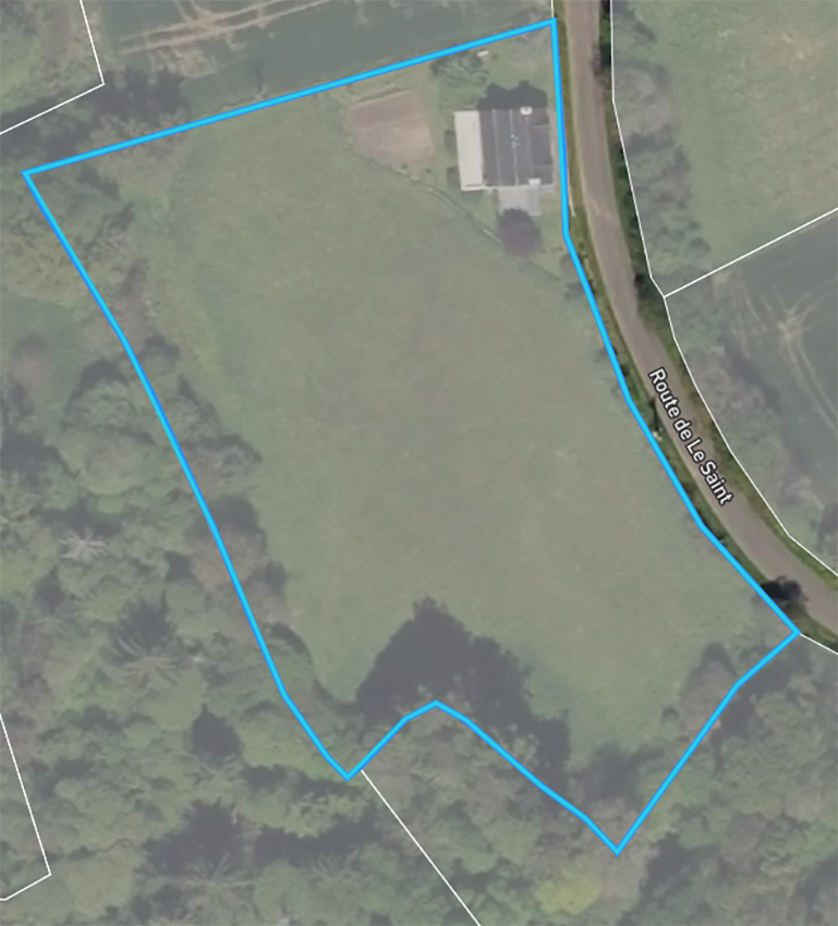Contour de la propriété